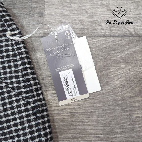 Worthington High Rise Slim Ankle Pants Size 6 - Picture 2 of 6